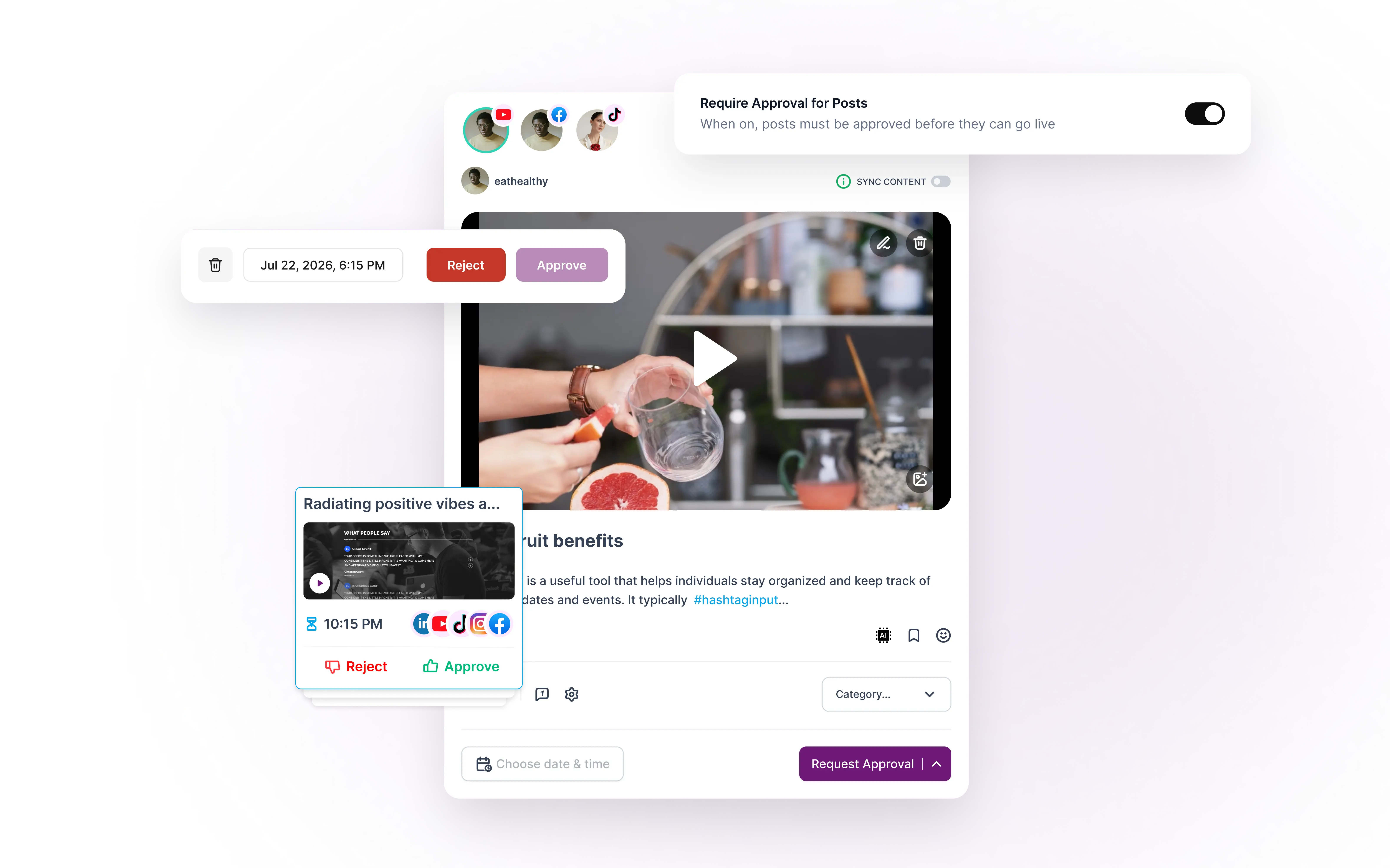 Review and approve posts before they publish with Planly Approval Flow