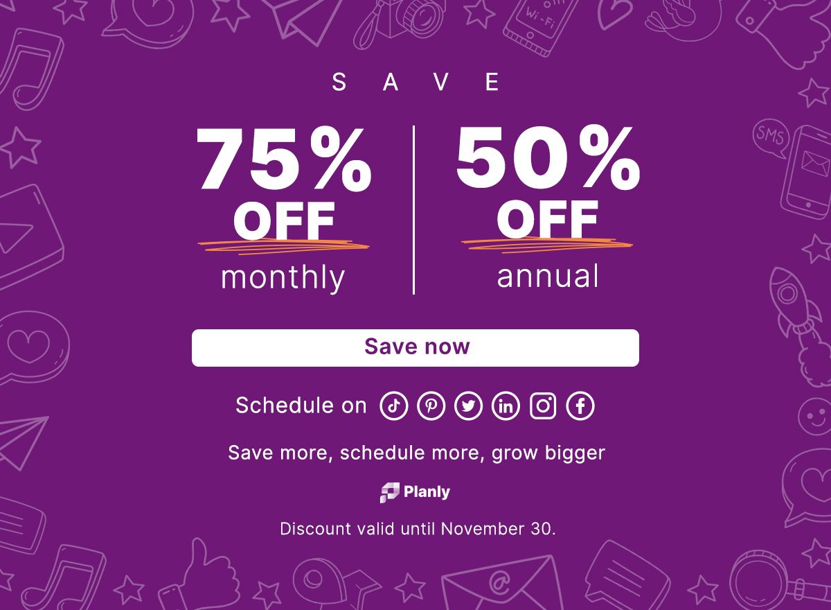 Automate social media scheduling with 75% Planly deals 🤩| Black Friday discount