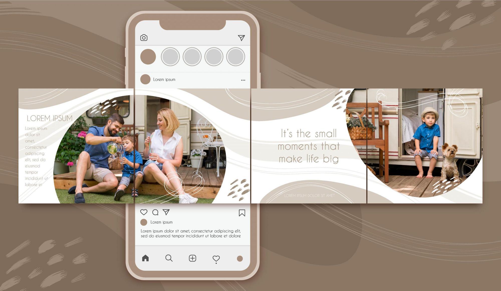 Instagram Carousel Post Template Canva