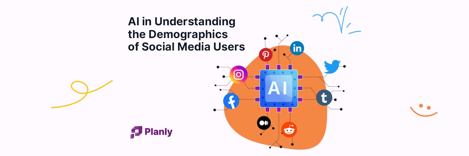 Cover photo of the blog titled "The role of AI in Understanding the Demographics of Social Media Users"