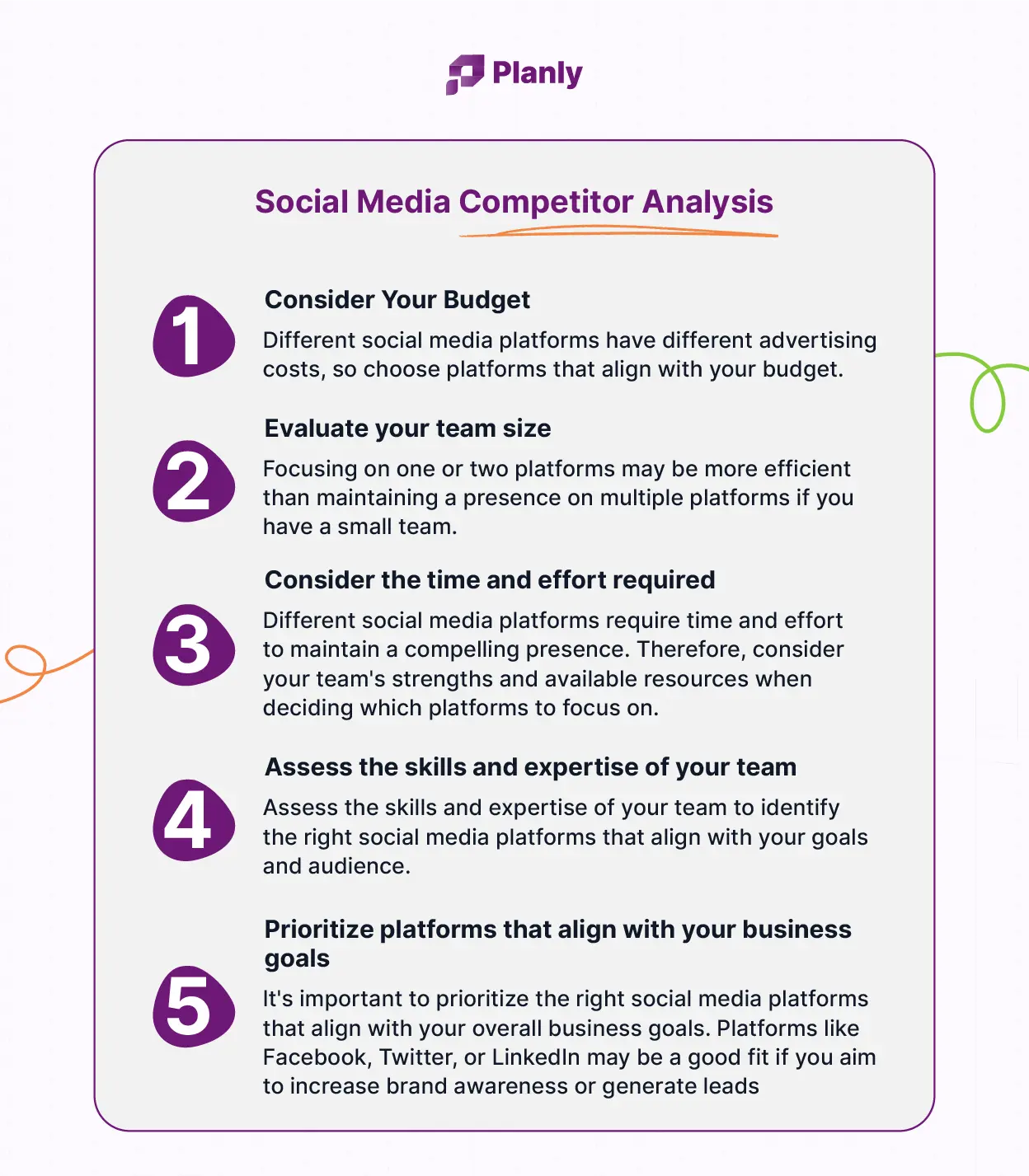 Social media competitor analysis