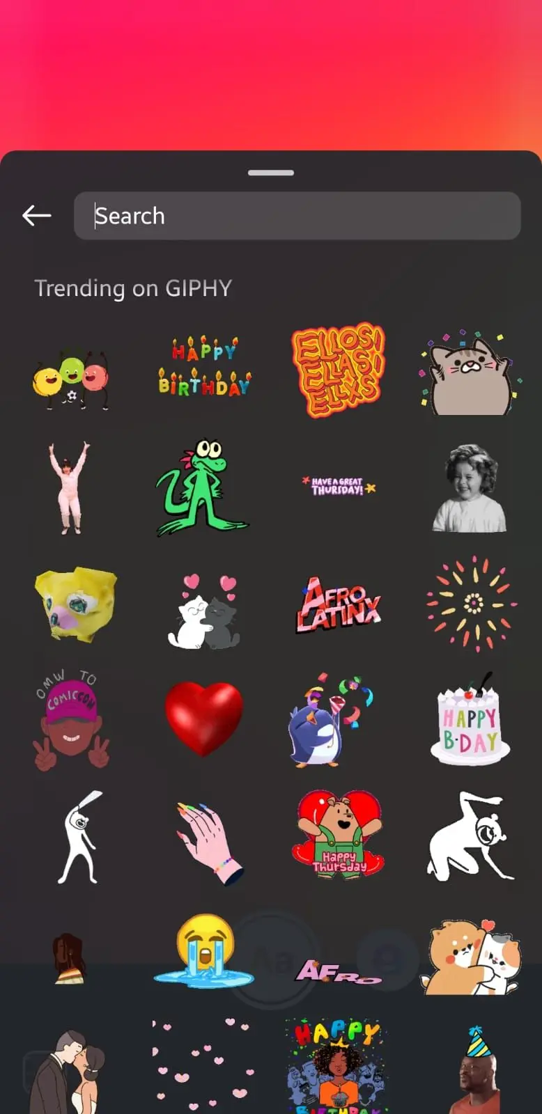 GIF stickers